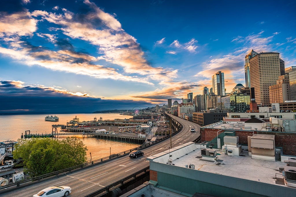 A view of downtown Seattle